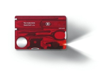VICTORINOX CARD 0.7300.T SWISS CARD LITE 13 функций MULTITOOL 82x55x4,5 мм