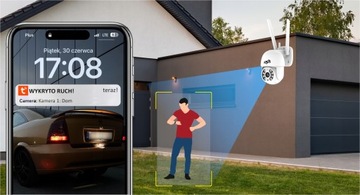 ZEWNĘTRZNA KAMERA WIFI OBROTOWA BEZPRZEWODOWA IP 4Mpx TUYA DVS DO DOMU