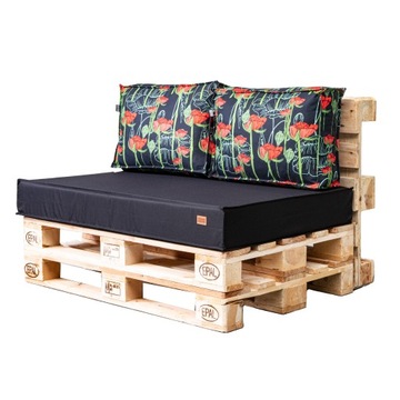 Poduchy ogrodowe na euro palety PIANKA 120x65x15