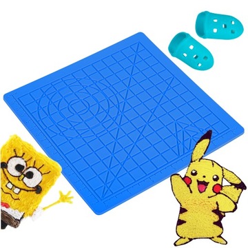 MATA SILIKONOWA DŁUGOPIS 3D SZABLON FORMA PODKŁADKA + NAKŁADKI NA PALCE