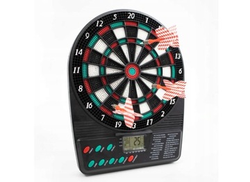 DART ELEKTRONICZNY TARCZA Z RZUTKAMI 26x20 cm