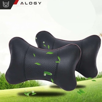 Автомобильная подушка профилированная под шею, шея на подголовник автомобиля, фото