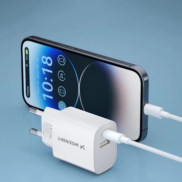 WOZINSKY СЕТЕВОЕ ЗАРЯДНОЕ УСТРОЙСТВО ДЛЯ ТЕЛЕФОНА UNIVERSAL CUB USB-A USB-C 20W