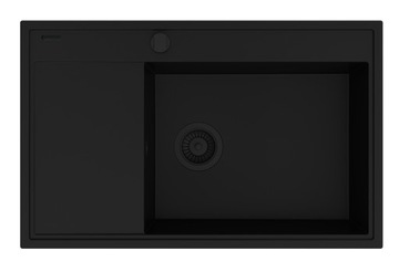 PYRAMIS CAMEA ГРАНИТНАЯ МОЙКА 79x50 BLACK EDITION MATTE RIGHT + БЕСПЛАТНАЯ ВСТАВКА