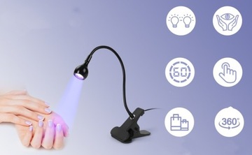 SPN Nails 5W UV LED лампа для верхних форм, серебристый