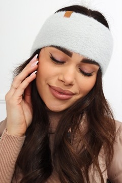 ПОВЯЗКА НА УШИ ЖЕНСКАЯ ТЕПЛАЯ, ПЛОТНАЯ, СПОРТИВНАЯ, КОМФОРТНАЯ, ЖЕНСКАЯ АЛЬПАКА К.