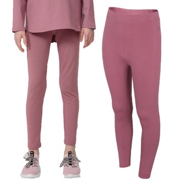 Legginsy dziecięce 4FJLEG001 bawełniane getry 164.