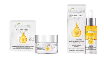 BIELENDA DIAMENTOWE LIPIDY ZESTAW SERUM + KREM 70+