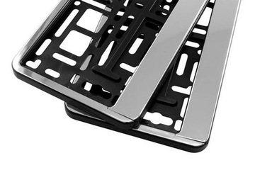 RAMKI POD TABLICE REJESTRACYJNE 2SZT CHROM