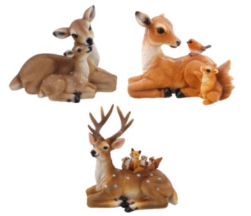 Фигурка животного на стволе деко сова птица украшение