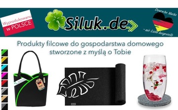 Torba na zakupy Shopper ekologiczna filcowa - ZIELONA
