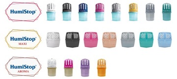 HUMISTOP WKŁAD ZAPAS DO POCHŁANIACZA WILGOCI X 5 MIX + ZAWIESZKA ZAPACHOWA