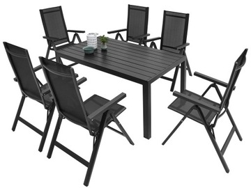 КОМПЛЕКТ САДОВОЙ МЕБЕЛИ 6+1 ДЛЯ ТЕРРАСЫ, БАЛКОНА