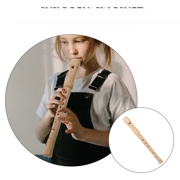 INSTRUMENT FLETOWY DZIECIĘCY 8-OTWOROWY KLARNET PROFESJONALNY DREWNIANY DĘTY DZIECIĘCY