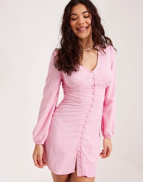 GLAMOROUS RÓŻOWA MINI SUKIENKA ANIMAL PRINT PNP NG5__S