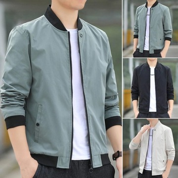 New Autumn Bomber Baseball Jacket Men Fashion Slim