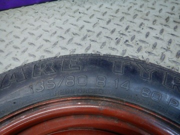 ALFA FIAT PUNTO II KOLO DOJEZDOVÉ REZERVY 4X98 135/80 R14 A4470799