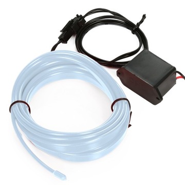 Światłowód EL WIRE LED Taśma Ambient 1M Ice Blue