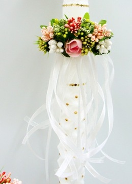 украшение свечей, ерш, бантик, свободный капельник