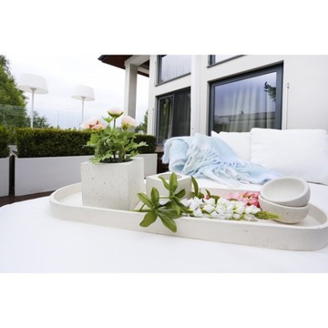 Бетонный горшок 15x15 см - архитектурный бетон