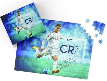PUZZLE - PIŁKA RONALDO PIŁKARZ - PREZENT NA ŚWIĘTA WZORY - 192el + PUDEŁKO