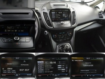 Ford C-MAX II Minivan 1.0 EcoBoost 125KM 2015 Ford C-Max 1.0 EcoBoost nawi hak Asist Park pakiet, zdjęcie 17