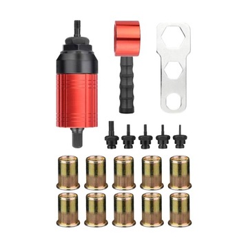 Adapter do wierteł do nitonakrętek Narzędzie do nakrętek z 10 częściami zam