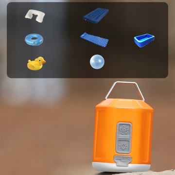 НАСОС ДЛЯ МАТРАСА GIGA PUMP 4.0 С ЛАМПОЙ 3В1 USB-C