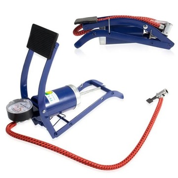 НОЖНОЙ НАСОС ЗАПУСК ВЕЛОСИПЕД АВТОМОБИЛЬНЫЕ ФИТИНГИ С МАНОМЕТРОМ 7 БАР TUV