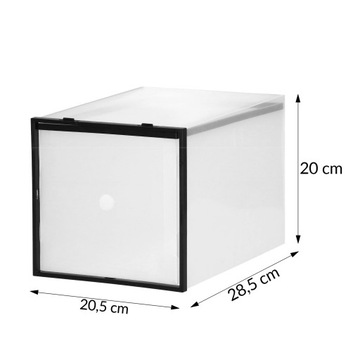 КОРОБКА-КОНТЕЙНЕР-ОРГАНИЗАТОР ДЛЯ ОБУВИ С ЯЩИКОМ ДЛЯ ШКАФА 20,5х28х20см