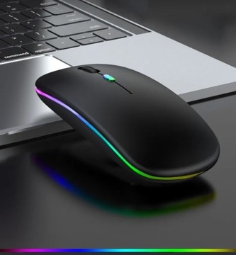 Bezprzewodowa mysz akumulatorowa MYSZKA USB 2.4 GHZ RGB 1600DPI