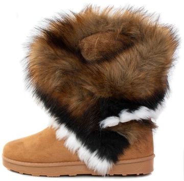 6820 УТЕПЛЕННЫЕ ВЕРБЛЮЖНЫЕ БОТИНКИ НА МЕХЕ 36