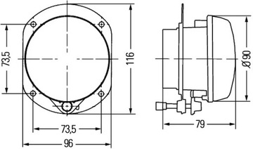 HELLA 1N0 009 295-077 SVĚTLOMET ADAPTAČNÍ REDUKTOR