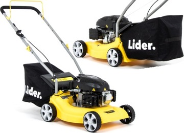 LIDER MOCNA LEKKA KOSIARKA SPALINOWA DO TRAWY KOSZ 41cm BEZ NAPĘDU PCHANA