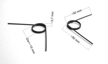 SPRĘŻYNA SKRĘTNA d=1,2 * Dz=17,4 * Dw=15 * TYP2 * KOMPLET - 1kpl.