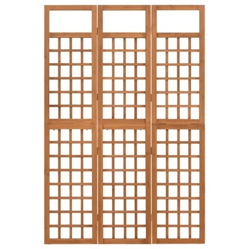 Parawan pokojowy 3-panelowy/trejaż, drewno jodłowe