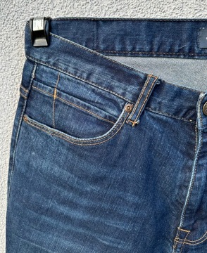 ZARA MAN 42 stylowe granatowe spodnie jeansowe