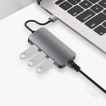 Адаптер USB-концентратора LAN Ethernet-адаптер RJ45 Gigabit 1000 Мбит/с USB 3.0