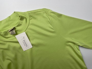 Golf damski zielony basic gładki 100% supima cotton L.L. Bean r. L