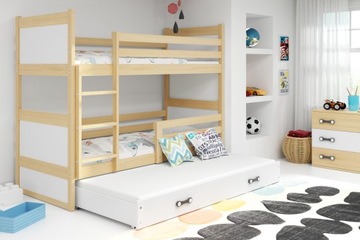 МАТЕУСЗ 3-местная кровать 190x80 детская + ЯЩИК