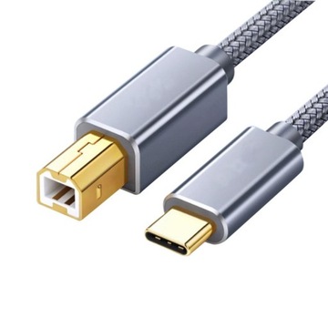 Кабель USB C — ПРИНТЕР USB тип C — USB B, 5 м QGeeM