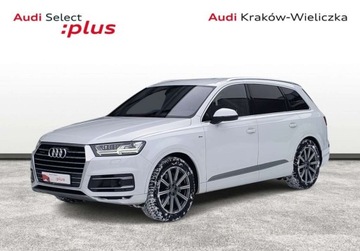 Audi Q7 II SUV 3.0 TDI 272KM 2017 Audi Q7 Salon PL Bezwypadek Pneumatyka 2x S-Line Matrix ACC Bose 7 os