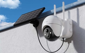 НАРУЖНАЯ СОЛНЕЧНАЯ WIFI КАМЕРА PTOT БЕСПРОВОДНАЯ 5MPX ДЛЯ МОНИТОРИНГА