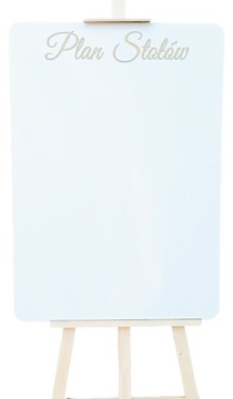 Plan Stołów Tablica na Wesele Ślub Dekoracja Złoty Napis 50x70 cm