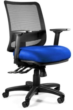 FOTEL ERGONOMICZNY KRZESŁO SAGA PLUS M - ROYALBLUE