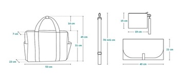 СУМКА ДЛЯ КОЛЯСКИ LIONELO УНИВЕРСАЛЬНАЯ IDA MOMMY BAG СЕРЫЙ БЕТОН