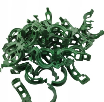 Высококачественные зажимы для томатов — Fi 22, зеленые, упаковка из 100 шт.