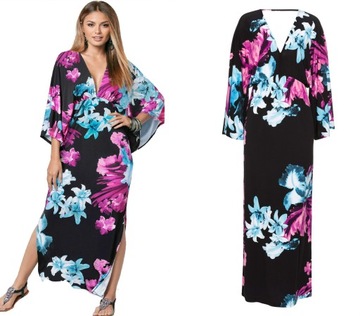 66T Bonprix sukienka kimono długa maxi XXS/XS 32/34