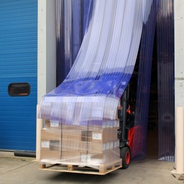 Занавеска ремня S: 175 см x H: 350 см, ребристые ремни ПВХ 300x3 мм