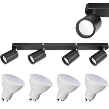 SPOT LED na GU10 HALOGENY REFLEKTOR RUCHOMA oprawa